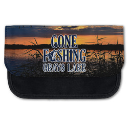 Gone Fishing Canvas Pencil Case w/ Name or Text