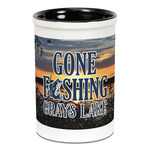 Gone Fishing Ceramic Pencil Holders - Black