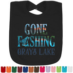 Gone Fishing Cotton Baby Bib (Personalized)
