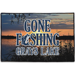 Gone Fishing Door Mat - 36"x24" (Personalized)