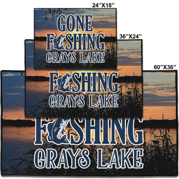 Gone Fishing Personalized Door Mat - Group Parent IMF