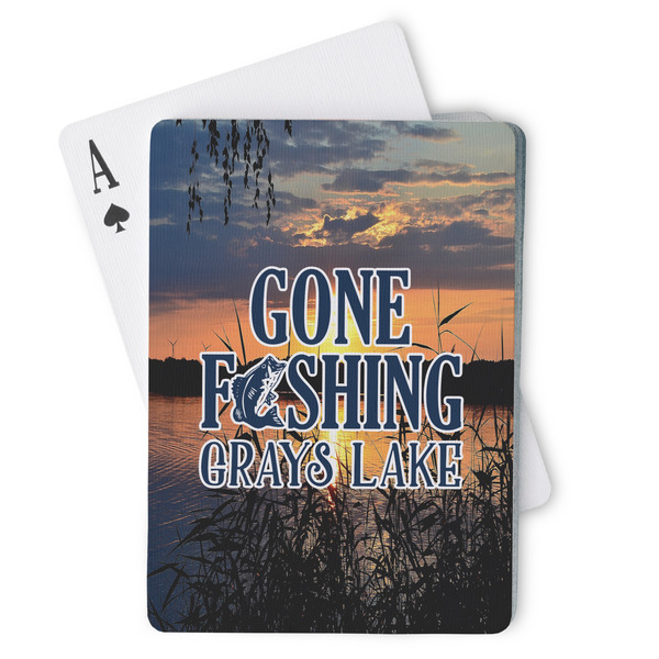 Custom Gone Fishing Playing Cards (Personalized)