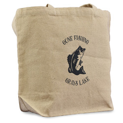 Gone Fishing Reusable Cotton Grocery Bag - Single (Personalized)