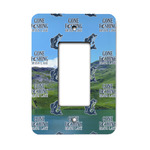 Gone Fishing Rocker Style Light Switch Cover (Personalized)