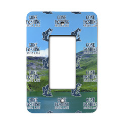 Gone Fishing Rocker Style Light Switch Cover - Single Switch (Personalized)