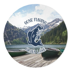 Gone Fishing 5' Round Indoor Area Rug (Personalized)