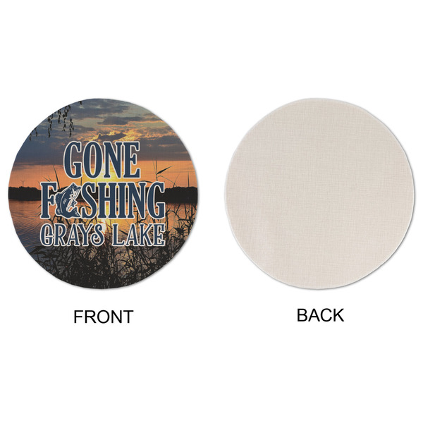 Gone Fishing Round Linen Placemats - APPROVAL (single sided)