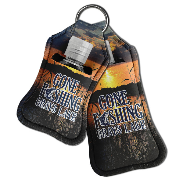 Gone Fishing Sanitizer Holder Keychain - Both in Case (PARENT)