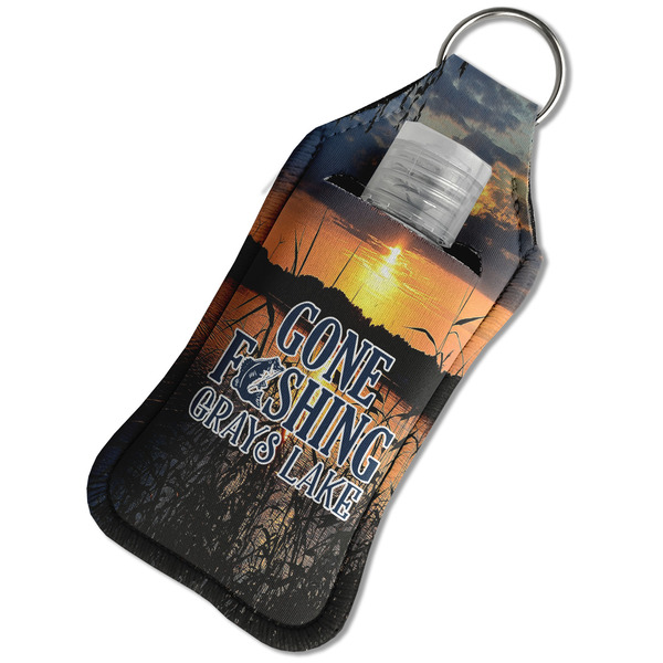Gone Fishing Sanitizer Holder Keychain - Large in Case