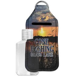 Gone Fishing Hand Sanitizer & Keychain Holder - Large (Personalized)