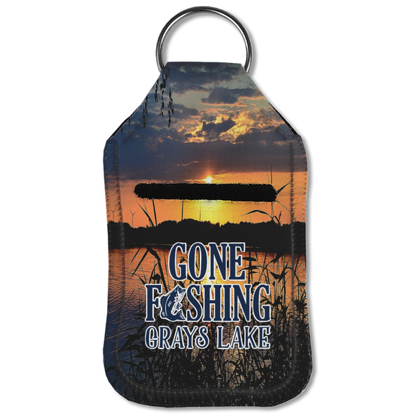 Gone Fishing Sanitizer Holder Keychain - Small (Front Flat)
