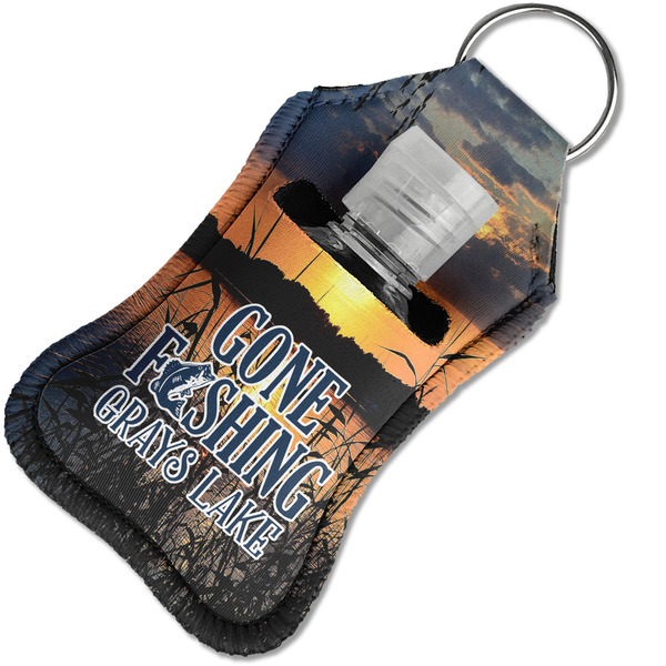 Gone Fishing Sanitizer Holder Keychain - Small in Case