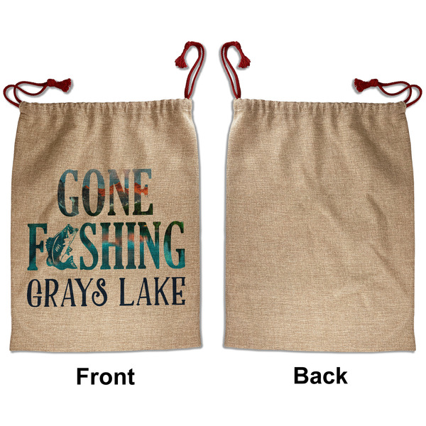 Gone Fishing Santa Bag - Approval - Front