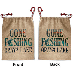 Gone Fishing Santa Sack - Front & Back (Personalized)