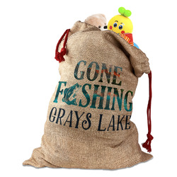 Gone Fishing Santa Sack (Personalized)