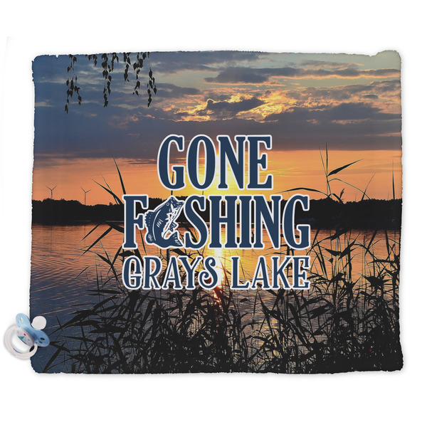 Custom Gone Fishing Security Blanket (Personalized)