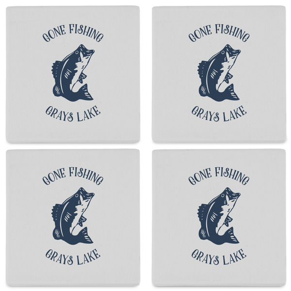 Gone Fishing Set of 4 Sandstone Coasters - See All 4 View