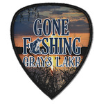 Gone Fishing Iron on Shield Patch A w/ Photo