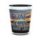 Gone Fishing Ceramic Shot Glass - 1.5 oz - Two Tone - Single (Personalized)