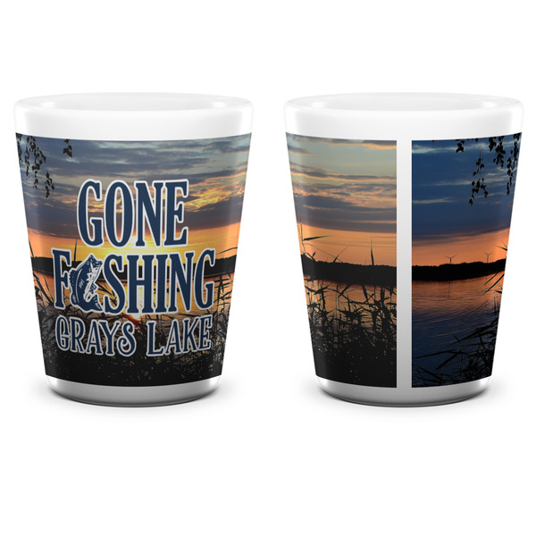 Gone Fishing Shot Glass - White - APPROVAL