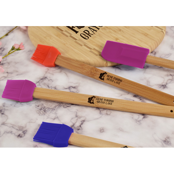 Gone Fishing Silicone Brush - Purple - Lifestyle