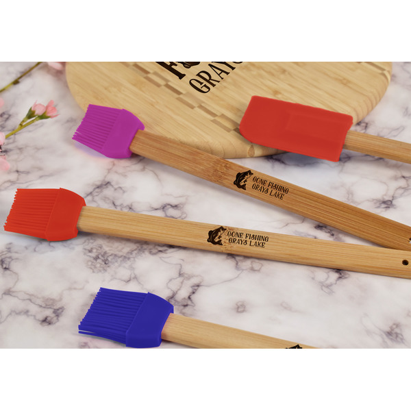 Gone Fishing Silicone Brush - Red - Lifestyle