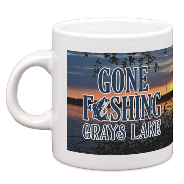 Custom Gone Fishing Espresso Cup (Personalized)