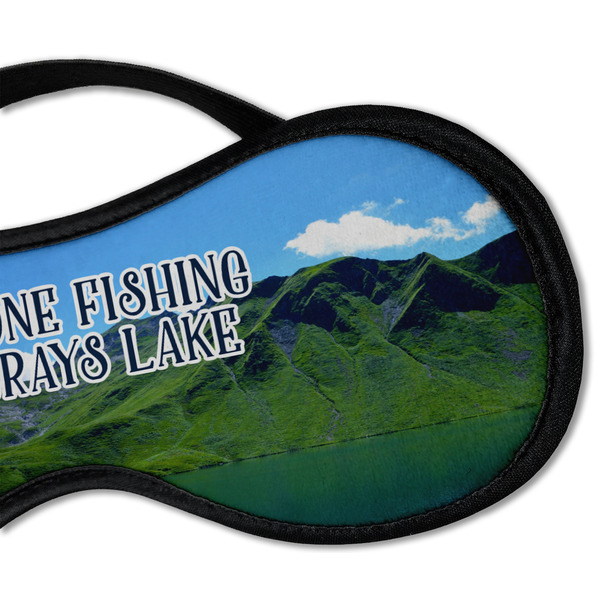 Gone Fishing Sleeping Eye Mask - DETAIL Large