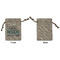 Gone Fishing Small Burlap Gift Bag - Front Approval