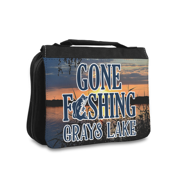Custom Gone Fishing Toiletry Bag - Small (Personalized)