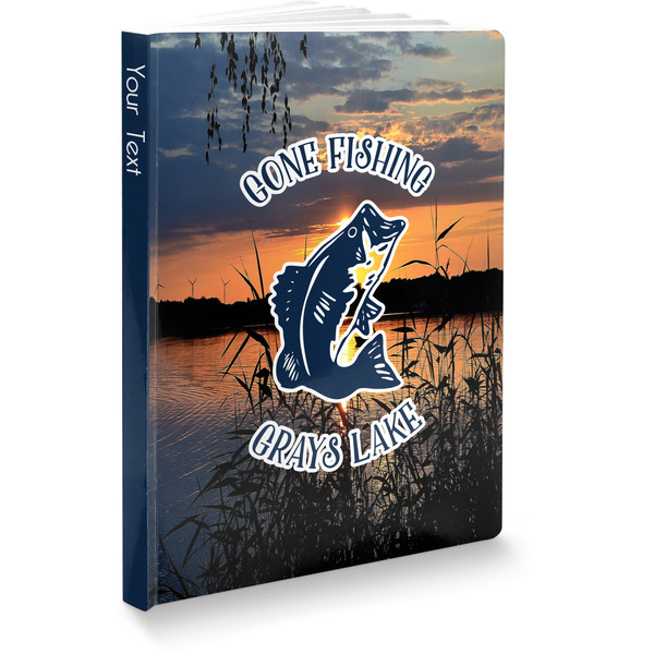Custom Gone Fishing Softbound Notebook - 7.25" x 10" (Personalized)