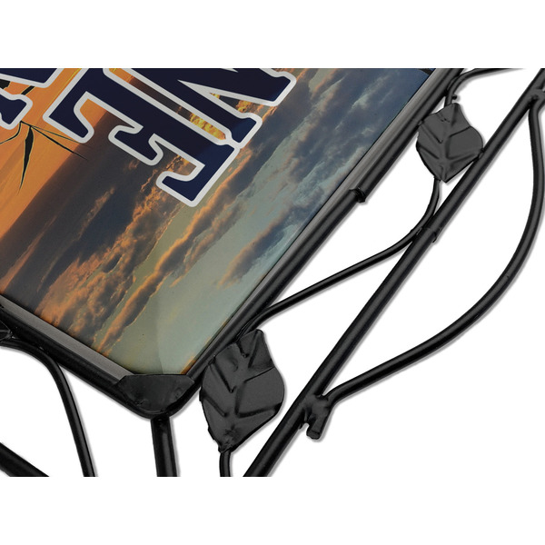 Gone Fishing Square Trivet - Detail