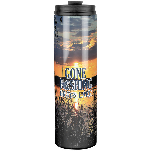 Gone Fishing Stainless Steel Tumbler 20 Oz - Front