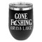 Gone Fishing Stemless Stainless Steel Wine Tumbler (Personalized)