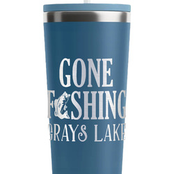 Gone Fishing RTIC Everyday Tumbler with Straw - 28oz (Personalized)