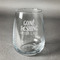 Gone Fishing Stemless Wine Glass - Front/Approval