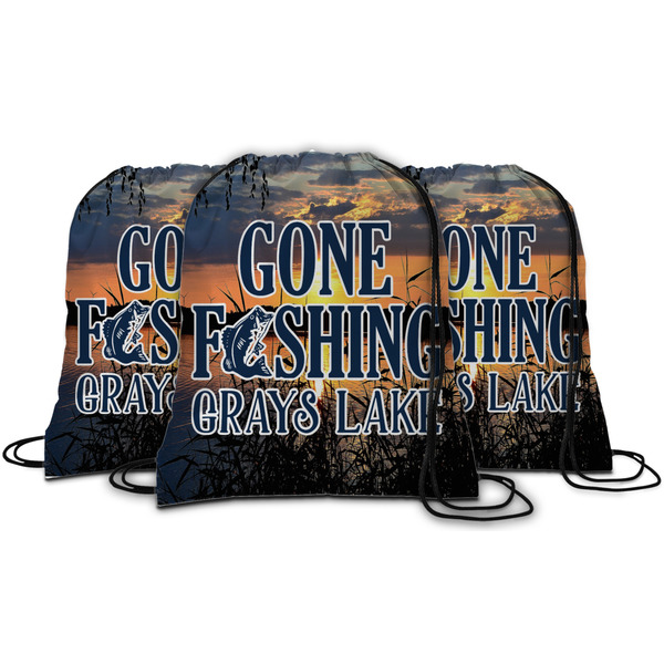 Gone Fishing String Backpack - MAIN