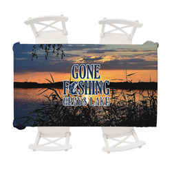 Gone Fishing Tablecloth - 58"x102" (Personalized)