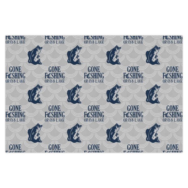 Custom Gone Fishing Tissue Paper Sheets - X-Large - Heavyweight (Personalized)