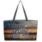 Gone Fishing Tote w/Black Handles - Front View