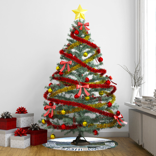 Gone Fishing Tree Skirt - In context