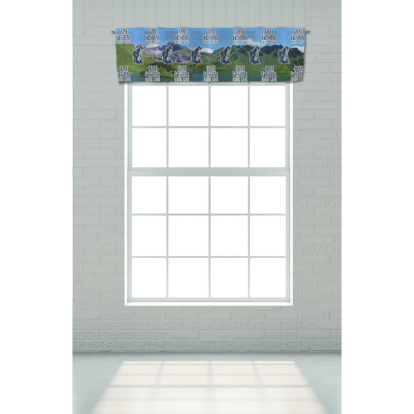 Gone Fishing Valance - On window