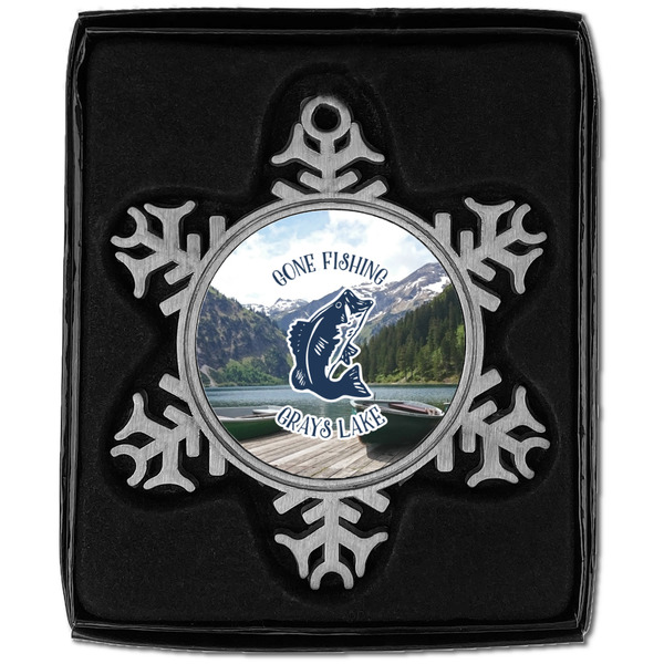 Gone Fishing Vintage Snowflake - In box