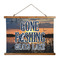 Gone Fishing Wall Hanging Tapestry - Wide (Personalized)