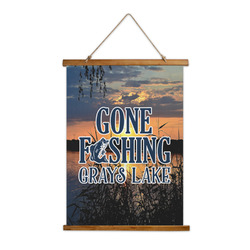 Gone Fishing Wall Hanging Tapestry - Tall (Personalized)