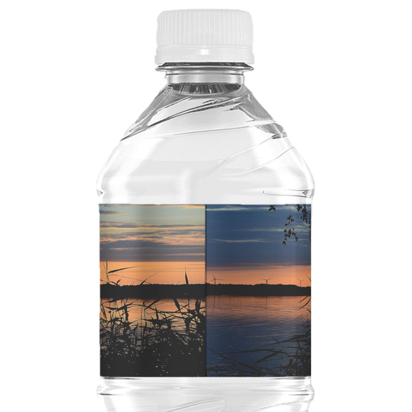 Gone Fishing Water Bottle Label - Back View