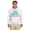 Gone Fishing White Hoodie on Model - Front