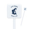 Gone Fishing Square Plastic Stir Sticks - Double Sided (Personalized)