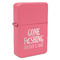 Gone Fishing Windproof Lighters - Pink - Front/Main