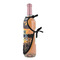 Gone Fishing Wine Bottle Apron - DETAIL WITH CLIP ON NECK
